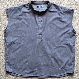 Figs Rafaela™ Oversized Scrub Top- graphite